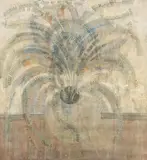 Merab Guramovich Abramishvili, "Stillleben", 1992, Tempera auf Leinwand
