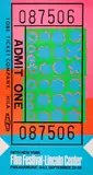 Lincoln Center Ticket by Andy Warhol, 1967, screenprint in colors, sold Mar 2023