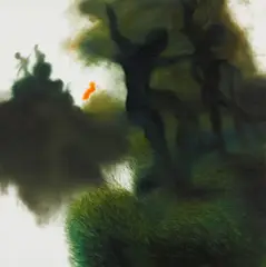 Igor Oleinikov, Sumpf Landschaft am Altrehn, 2003, Öl auf Leinwand