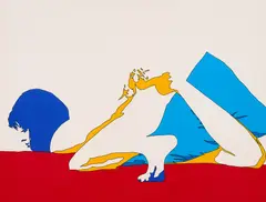 Werner Berges, Ohne Titel, 1972, Farbserigrafie auf leichtem Karton