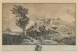 Bernardo Bellotto, Vue du Roc, et Forteresse de Koenigstein, Kupferstich auf Papier