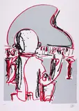 Markus Lüpertz, Ohne Titel, 2015, Farbserigrafie auf leichtem Karton