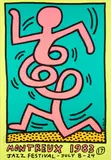 Keith Haring, Montreux Jazz Festival 1983, 1983, Farbserigrafie auf leichtem Karton