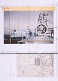 Christo, Wrapped Reichstag, Project for Berlin, 1992, offset lithograph in colors