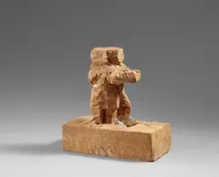 Stephan Balkenhol, Ohne Titel (Tanzendes Paar), Um 1986, Wawa Holz