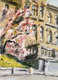 Christopher Lehmpfuhl, Magnolienblüte, 2017, Öl auf Leinwand