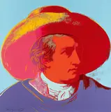 Goethe by Andy Warhol, 1982, Farbserigrafie auf Lenox-Museumskarton, sold Jun 2023