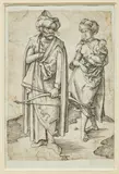 Albrecht Durer, Der Orientale und sein Weib, Um 1496, Kupferstich auf Papier