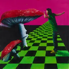 Sandra Schlipkoeter, Inspiration, 2008, Mischtechnik auf Leinwand