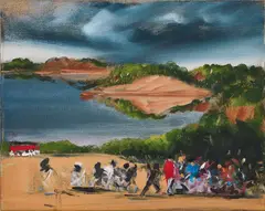 Shonah Trescott, "So much water so close to home", 2010, Öl auf Leinwand