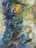 Bernard Schultze, "Merlin", 1957, Öl und Mischtechnik auf Hartfaser