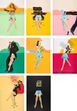 Allen Jones, Life Class, 1968, The complete set of 14 lithographs in colours, offset, photo and hand-drawn, forming seven images, each of two abutting sheets with similarly divided title page, on J. Green Imperial waterleaf or BFK Rives papers, the full sheets, loose (as issued), contained in plastic sleeves hinged into the original red portfolio box