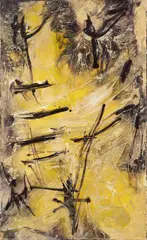 Otto Greis, Ohne Titel (Tuareg-Serie), 1955, Mischtechnik auf Leinwand