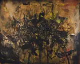 Hans Platschek, Ohne Titel, 1956, Öl auf Leinwand