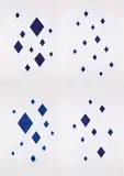 Hubert Kiecol, Astronomieblau, 1994, Mappe mit 4 Farbradierungen auf Velin