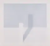 Gerhard Richter, Schattenbild I, 1968, Lichtdruck in Blaugrau auf Karton