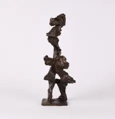 Andreas Urteil, Gedrehte Figur, Bronze, braun patiniert