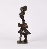 Andreas Urteil, Gedrehte Figur, Bronze, braun patiniert