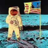 Moonwalk (Yellow) 11.404 by Andy Warhol, 2020, Farbserigrafie auf leichtem Karton, sold May 2023