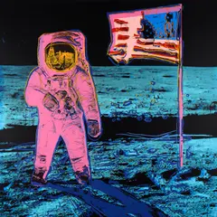 Moonwalk (Pink) 11.405 by Andy Warhol, 2020, Farbserigrafie auf leichtem Karton, sold May 2023