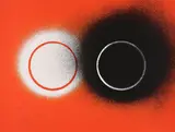Otto Piene, Aus: Kölner Kunstmarkt 1970, 1970, Farbserigrafie auf leichtem Karton. In originalem Umschlag