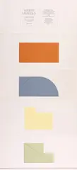 Robert Mangold by Robert Mangold, 1977/78, Künstlerbuch (Leporello) mit 9 Farbserigrafien auf Fabriano (Wasserzeichen). Mit Wandhalterung in der originalen Verpack, sold May 2023