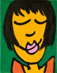 James Rizzi, "Face it 71", 2005, Acryl auf Leinwand