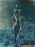 Reinhard Minkewitz, "Moosgrün", 1998, Öl auf Leinwand