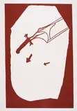 Elch in der Strömung by Joseph Beuys, 1985, Farbserigrafie auf Karton, sold May 2023