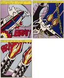 Roy Lichtenstein, As I opened fire, Jeweils: Farboffsetlithografie auf leichtem Karton