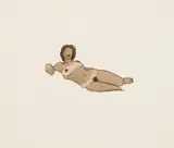 Tom Wesselmann, Monica Reclining, 1993, Handkolorierte Radierung auf Velin