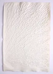 Günther Uecker, Schwingen, 2000, Prägedruck auf handgeschöpftem Bütten