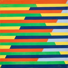 Anton Stankowski, Ohne Titel, 1974, Acryl auf Leinwand