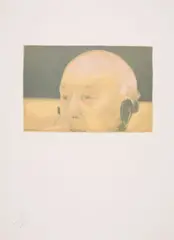 Luc Tuymans, Giscard, 2004, Farblithografie auf Arches (Wasserzeichen)