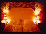 Honeymoon suite, Nuremberger Eck, Berlin, 1994 by Nan Goldin, 1994/95, Cibachrome, sold Jun 2023