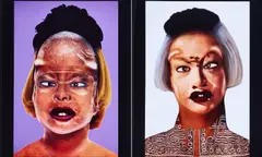 ORLAN, Self-hybridation No. 18 / Self-hybridation No. 31, 1997/99, Jeweils: Cibachrome