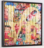 Patrick Rubinstein, Kinetic Pop Art, 2018, Kassette mit 1 3D-Druckgrafik aus Inkjet-Print auf gefaltetem Karton im Rahmen und 1 Buch