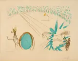 Manège (Aus: Le Cirque) by Salvador Dalí, 1965, Farbradierung auf Arches (Wasserzeichen), sold Oct 2023