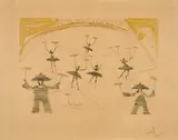 Chinois (Aus: Le Cirque) by Salvador Dalí, 1965, Farbradierung auf Arches (Wasserzeichen), sold Oct 2023