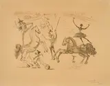 Ecuyère (Aus: Le Cirque) by Salvador Dalí, 1965, Farbradierung auf Arches (Wasserzeichen), sold Oct 2023