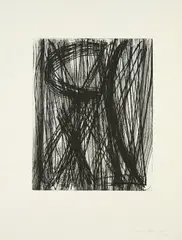 G 17 by Hans Hartung, 1953, Radierung auf Arches (Wasserzeichen), sold Nov 2024