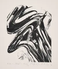 Karl Otto Götz, Frisso, 1988/92, Lithografie auf Bütten