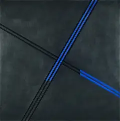 Marguerite Hersberger, No. 258 B, 1981/82, Acrylglas, geschliffen über Acryl auf Holz auf Acrylglas