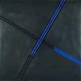 Marguerite Hersberger, No. 258 B, 1981/82, Acrylglas, geschliffen über Acryl auf Holz auf Acrylglas