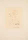 La fiancée du roi de Garbe (Aus: Le Decameron by Giovanni Boccaccio) by Salvador Dalí, 1972, Farbradierung auf Arches (Wasserzeichen) (Doppelbogen), sold Oct 2023