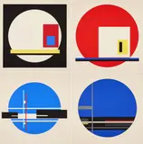 Jean Gorin, Serie von 4 Serigrafien, Jeweils: Farbserigrafie auf Karton