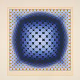 Victor Vasarely, Ohne Titel, Farbserigrafie auf Velin