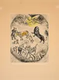 Marc Chagall, Aus: La Bible, 1958, Radierung, handkoloriert auf Arches (Wasserzeichen)