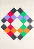 Max Bill, Ohne Titel, 1978, Farbserigrafie auf leichtem Karton