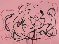 Michael Müller, Zwei Methoden, Vier Farben, 2016, Lackfarbe auf Leinwand